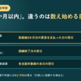3つの助成金の支給申請期限の起点を並べたアイキャッチ