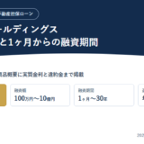 トラストホールディングスの不動産担保ローンのアイキャッチ画像。利率年3.45%〜7.45%、融資額100万円〜10億円などの条件が並んでいる